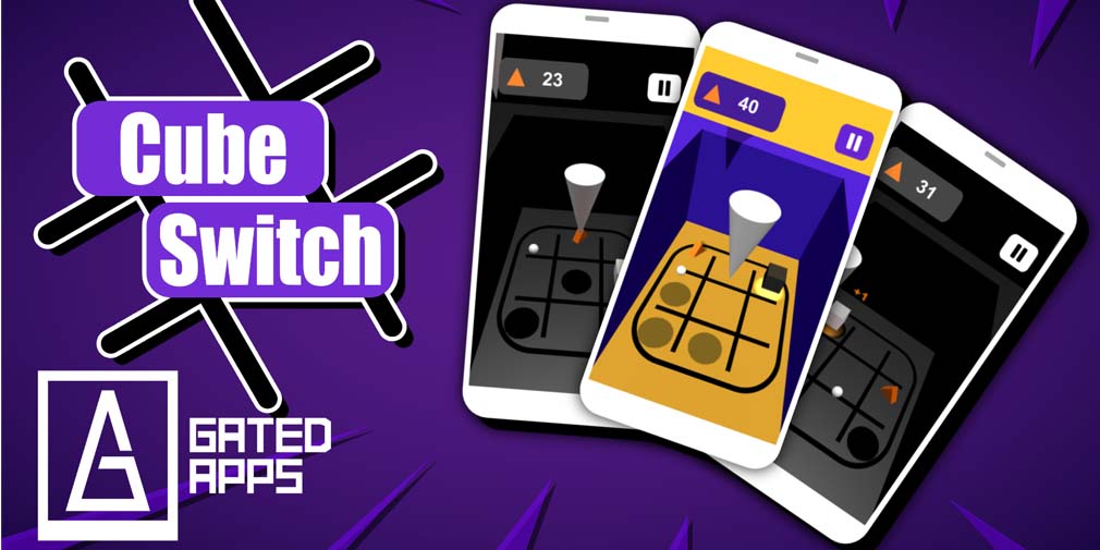 Cube Switch: Catch it! is a casual game about catching triangles and avoiding falling cones, out now on mobile
