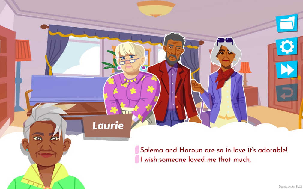 Later Daters, the visual novel-style dating sim with an elderly cast, is out now on iOS