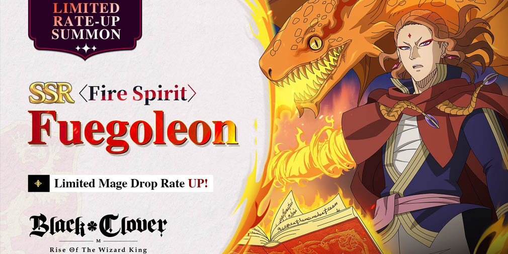 Black Clover M update welcomes Fire Spirit Fuegoleon along with limited-time events
