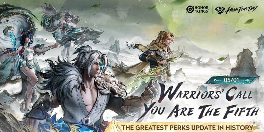 Honor of Kings debuts season 10, Warrior's Call, and the return of High Five Festival
