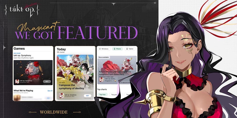takt op. Symphony welcomes Destiny (Cosette) as a new character in a limited-time event