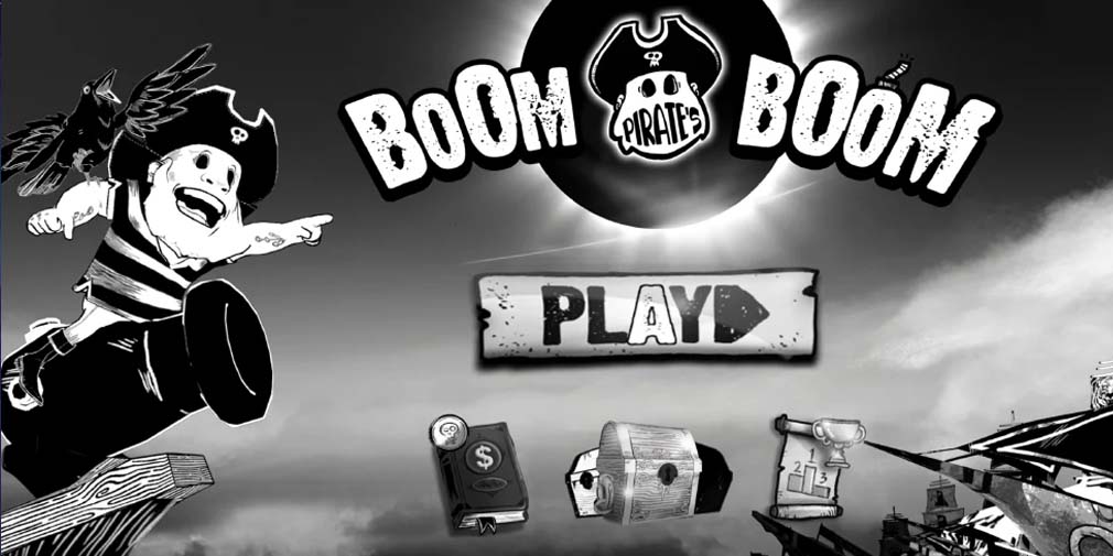 Pirate's Boom Boom lets you shoot across the seas in stylish black and white, out now on iOS and Android