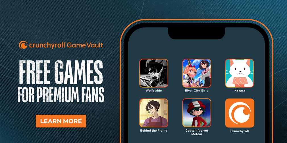 Crunchyroll announces its Crunchyroll Game Vault to give players unlimited access to premium games with no ads and in-app purchases