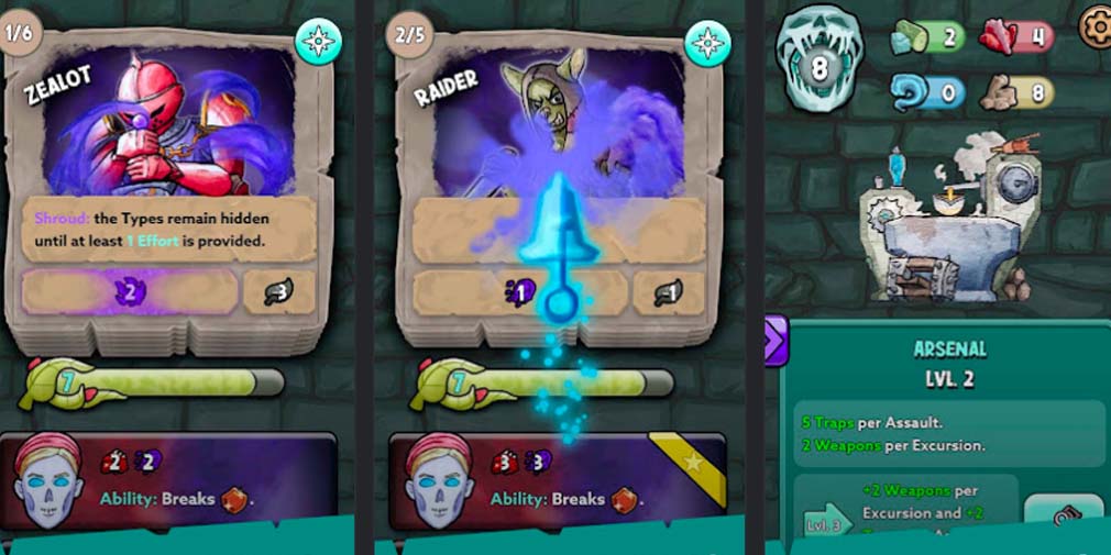 Necropolis Dungeon Crawler lets you rebuild your fallen necropolis as an undead queen, out now on Android