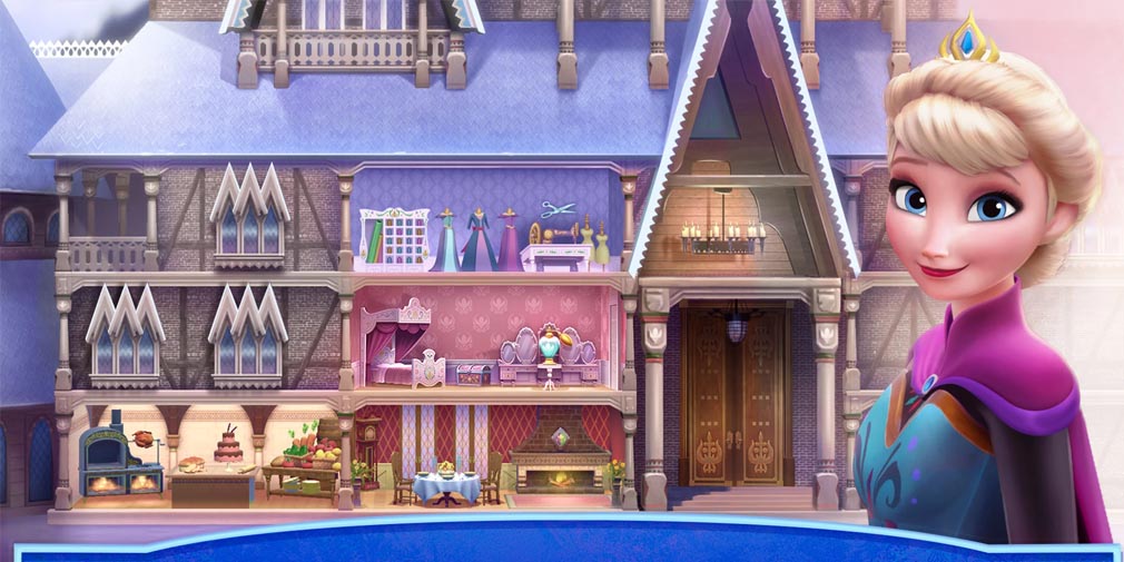 Disney Frozen Royal Castle lets you play dress-up and customise your dollhouse with Elsa and Anna