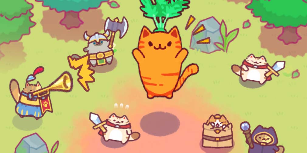 Bumbling Cats lets you lead an army of clumsy kitties to defeat giant cats and save your kingdom