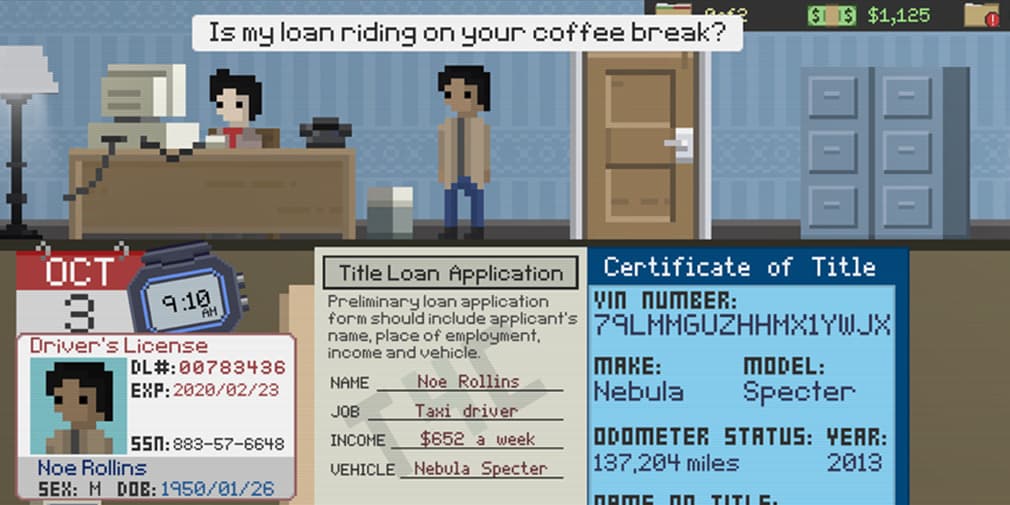 Bad Credit? No Problem! from Foorbytes delivers moral quandaries and payday loans