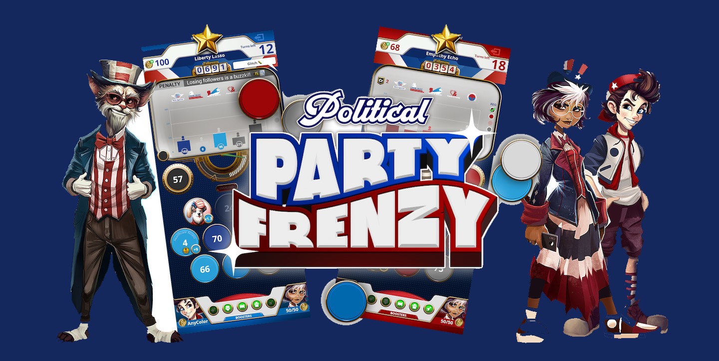 Political Party Frenzy lets you lead your organisation to victory as you pull scandal after scandal, out now