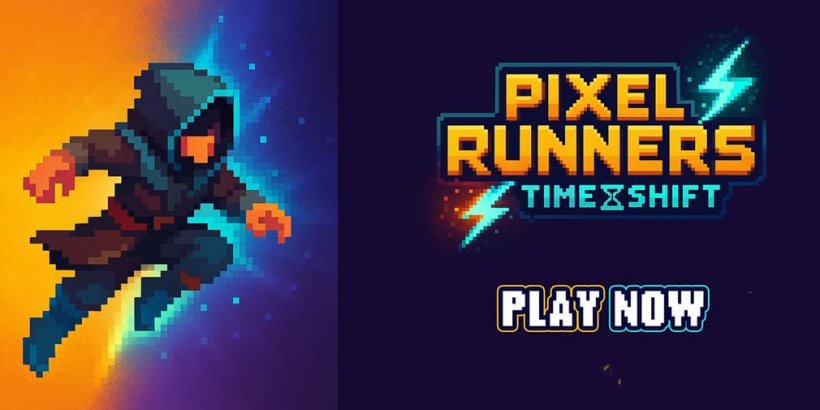 Pixel Runners: Time Shift sees you jumping through alternate dimensions as you run for your life