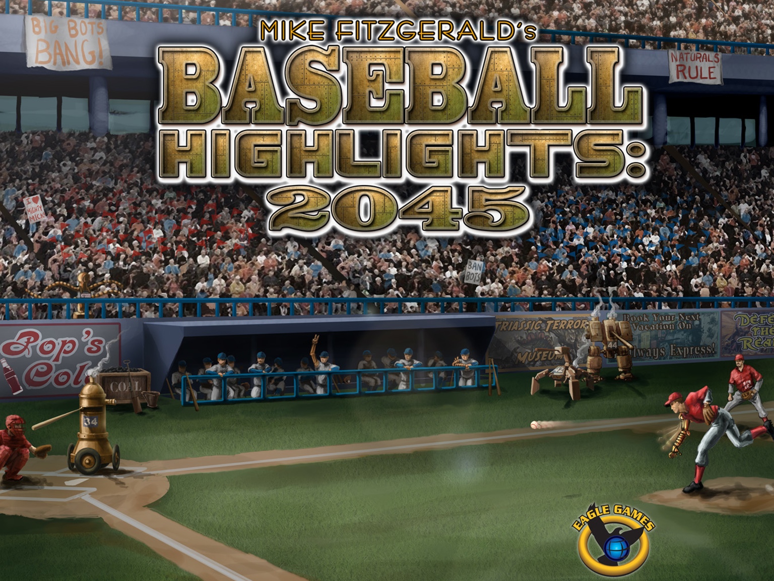 Bat it out of the park with the adaptation of the board game Baseball Highlights 2045