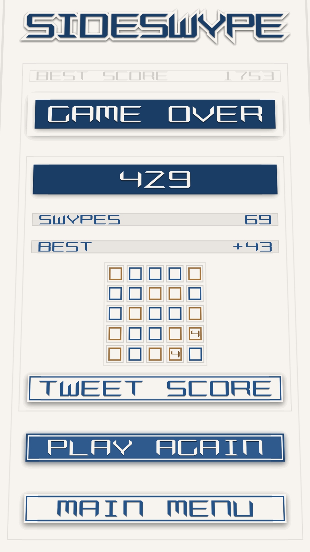Radiangames's 4-way block-sliding puzzler SideSwype will fit neatly into place on smartphones on April 10th