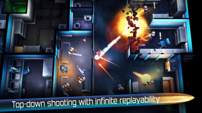 Fight through a tower of drones, security, and traps in cyberpunk shooter Neon Chrome