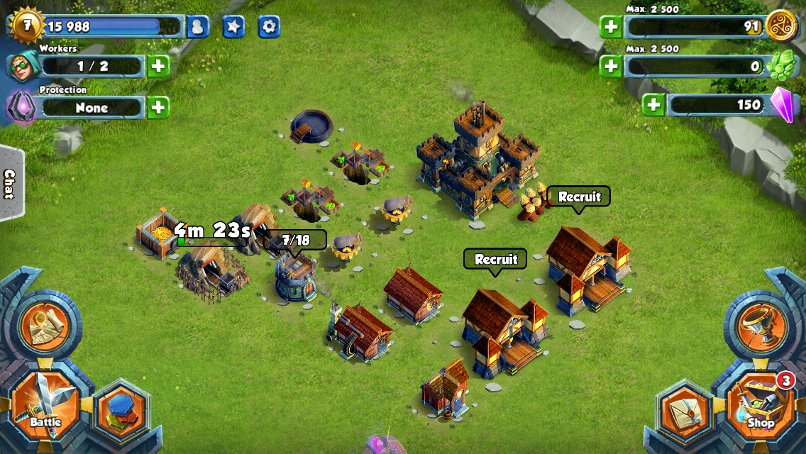 Gold Award-winning Clash of Clans beater Tiny Realms gets full PvP battles in monster update