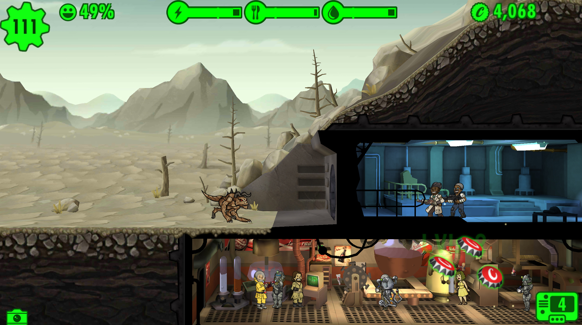 Play Fallout Shelter on SHIELD Tablet K1, get exclusive free in-game content