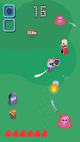 Out now: Go Home Dizzy gets you spinning through a gauntlet of pesky skeletons