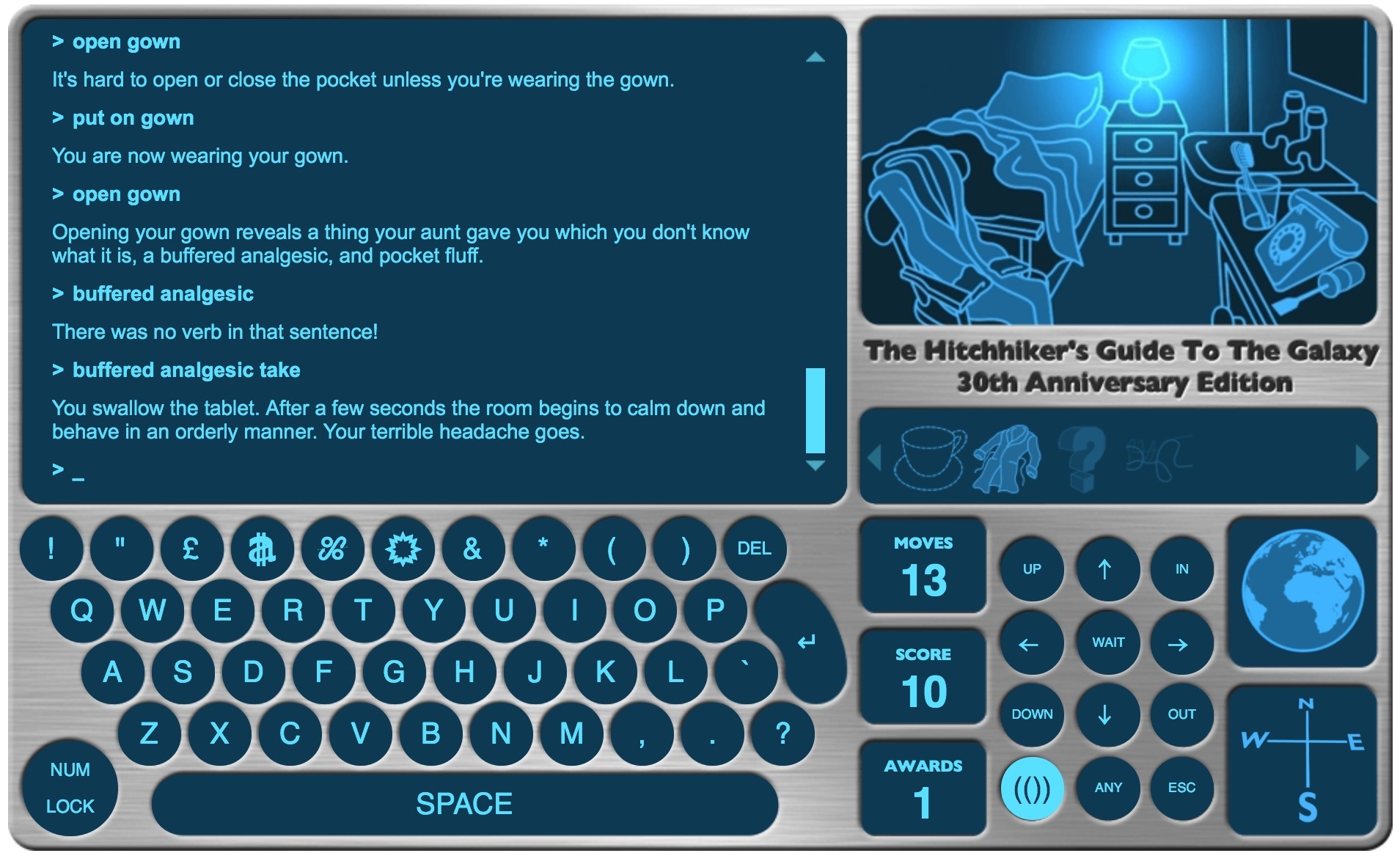 The Hitchhiker's Guide to the Galaxy Game is 30 years old and now works nicely on iPad