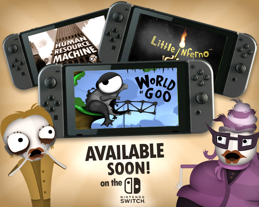 Three more third-party titles are confirmed for the Nintendo Switch