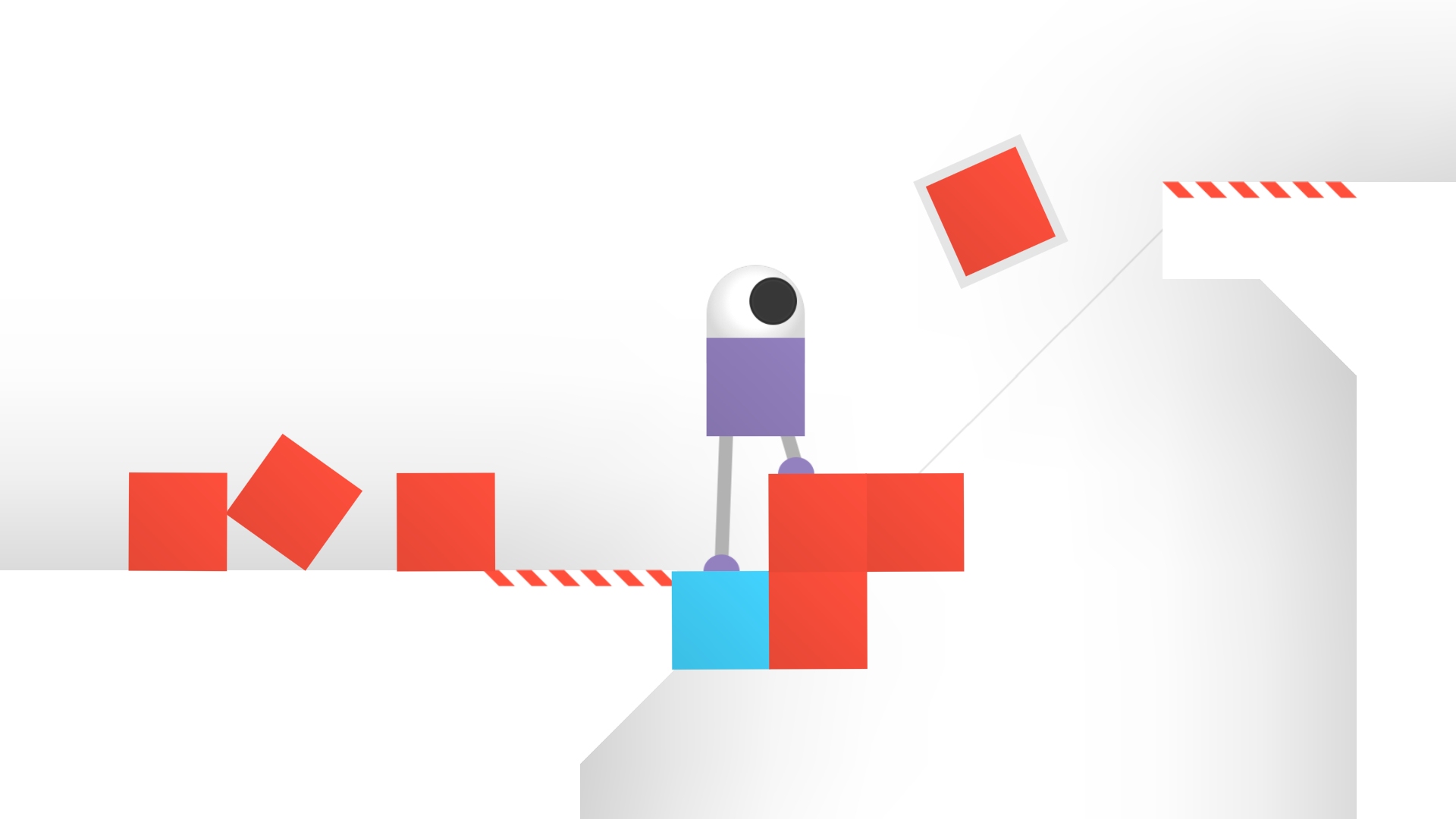 Odd Bot Out is a funny-looking physics puzzler featuring robot centipede riding and plug-in rockets
