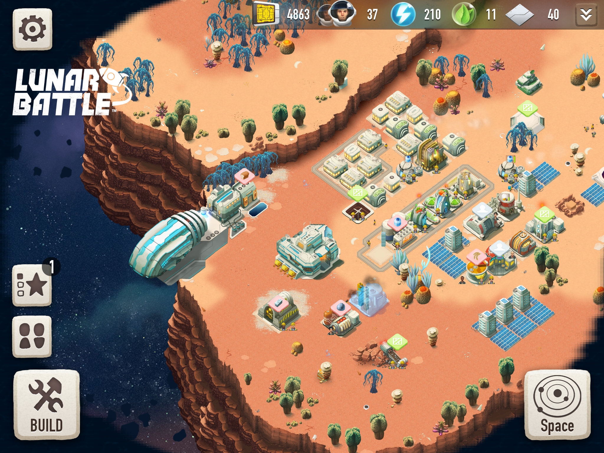 Gamescom 2016 - Atari is back with moonbase building sim Lunar Battle