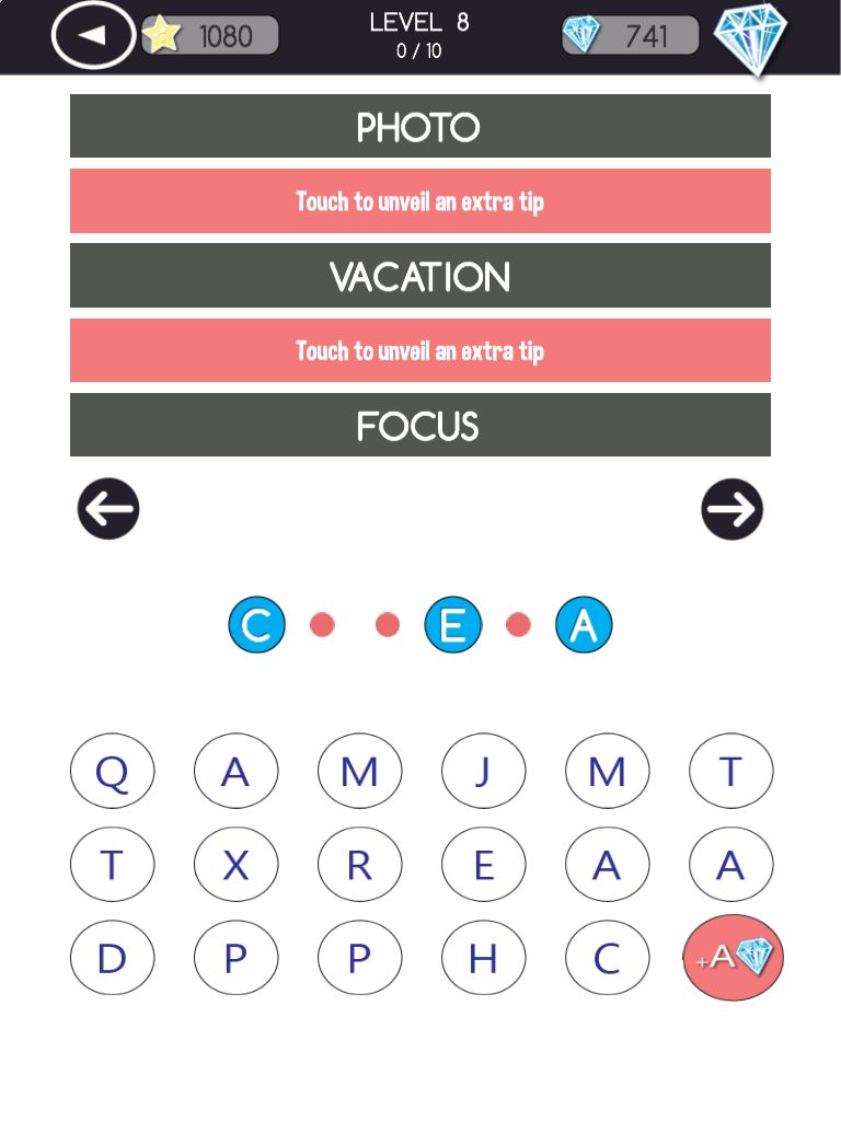 Fill in the blanks in Excellent Connection - Words, a free word game for iOS and Android