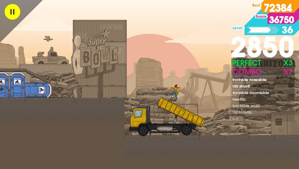 Kickflipping 2D skateboarding game OlliOlli is grinding its way on to the 3DS in 2015