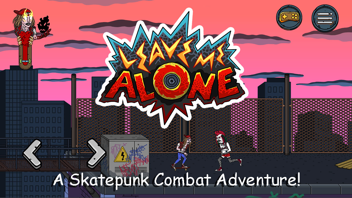 Out at midnight: Leave Me Alone is a post-apocalyptic sidescrolling beat-em-up with skateboards