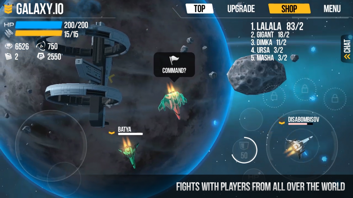 Galaxy.io Space Arena blasts off on iOS and Android