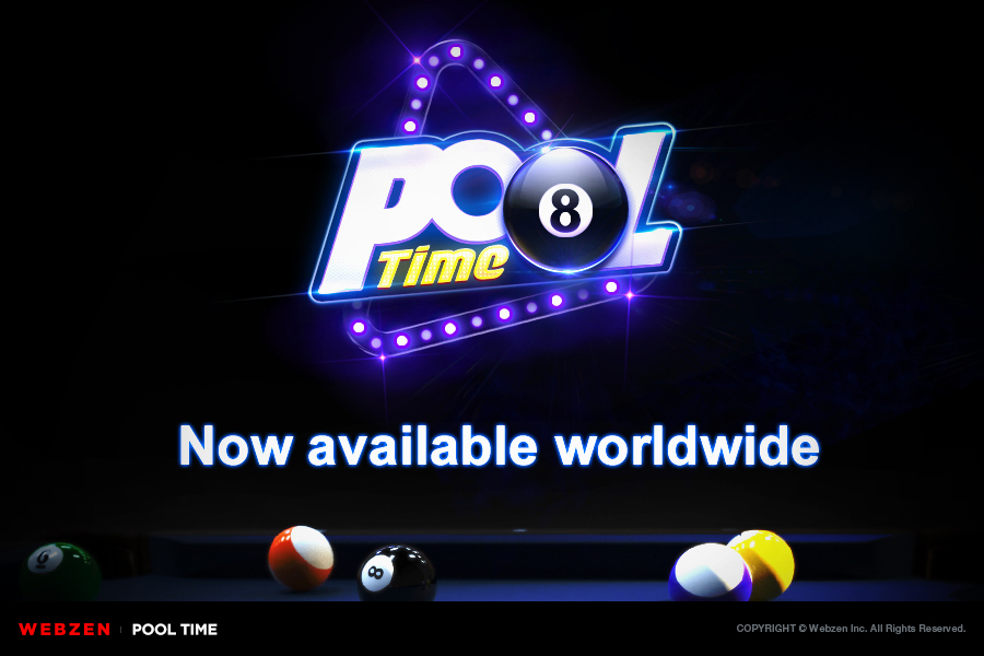 Webzen launches realistic billiard game PoolTime