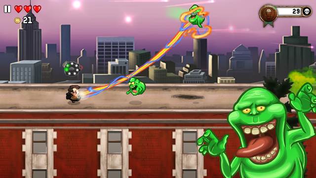 Ghostbusters update for Monster Dash lets you play as Dr. Peter Venkman and suck up Slimers