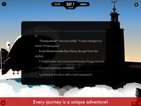 Superb globetrotting adventure 80 Days updated with new content on iOS and Android