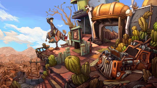 Hand-drawn comedy adventure Deponia will leap from PC to iPad this August