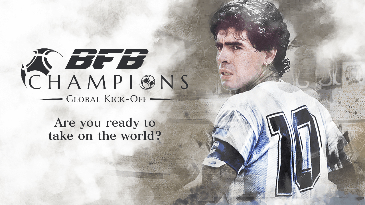 Lace up with Maradona and take on the world in BFB Champions, out now on iOS and Android