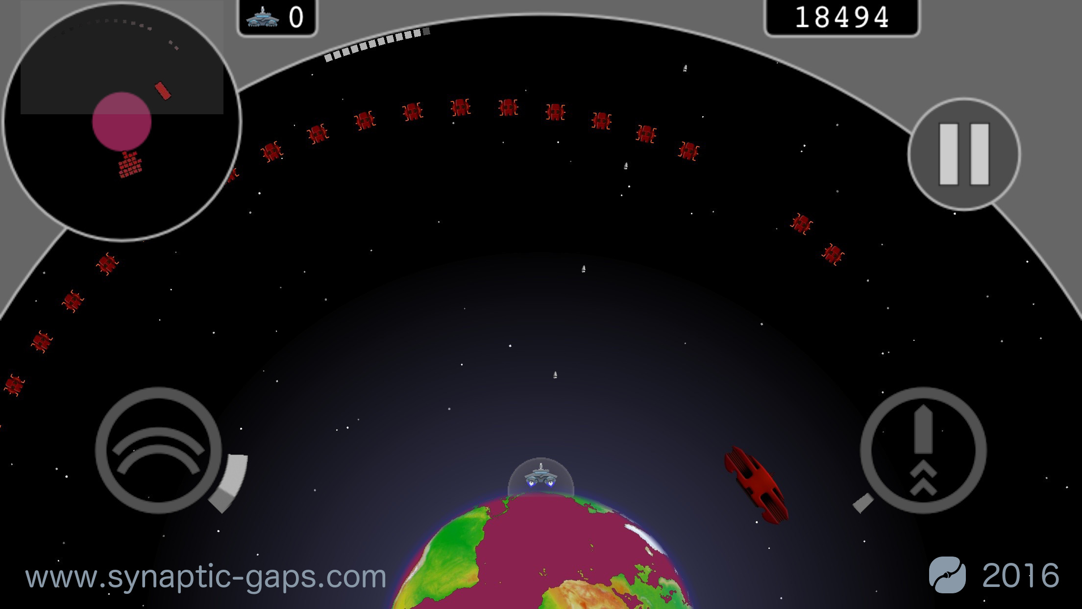 @mos is a spherical Space Invaders-style shmup, coming to iOS later this month