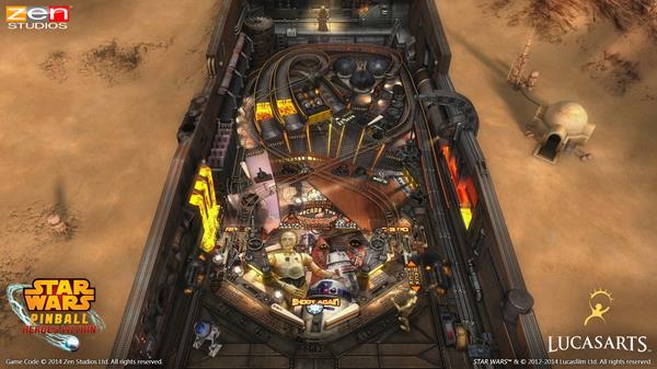 Han Solo, C-3PO, and R2-D2 will get their own tables in Star Wars Pinball: Heroes Within this spring