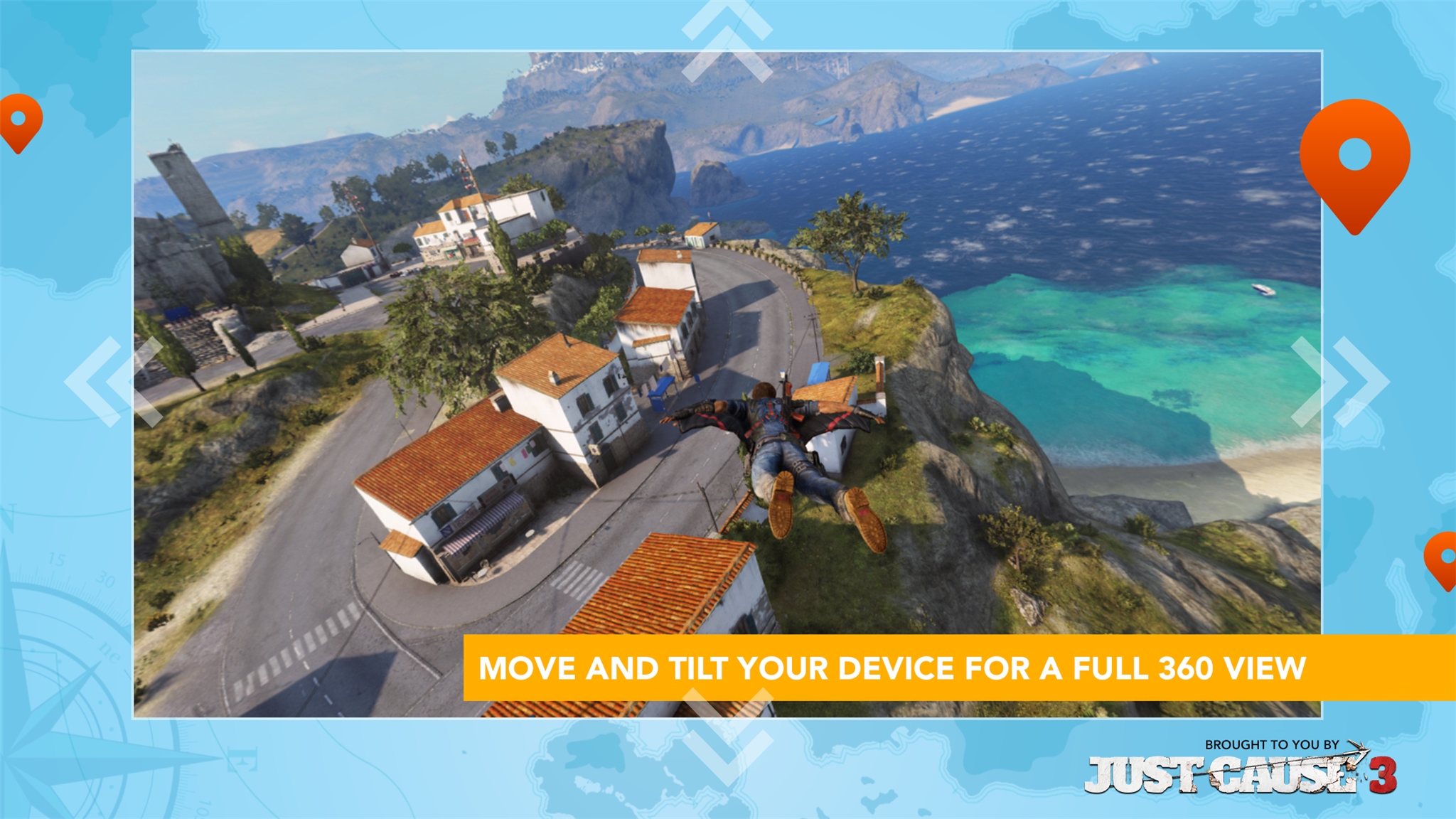 Fly around Just Cause 3's tropical islands in a wingsuit on iOS and Android