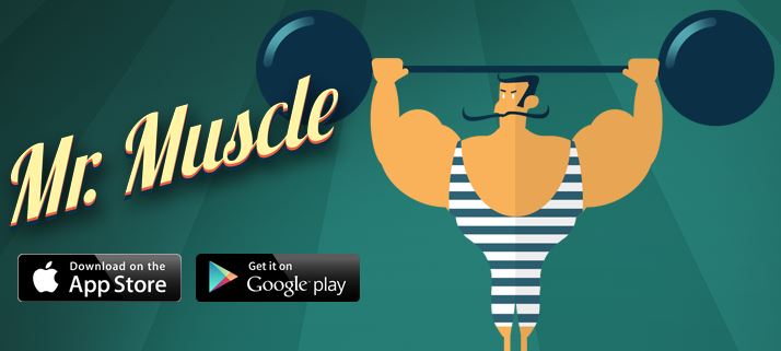 Test your reactions in Mr. Muscle an endless brick slicer featuring the legendary Czech wrestler Gustav Fristensky