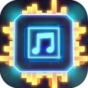 Match neon figures in the arcade game Neogen Beatz, out now on iOS and Android