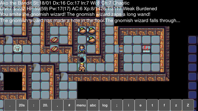New iOS version of classic RPG NetHack gets it working on iOS 7, and beyond
