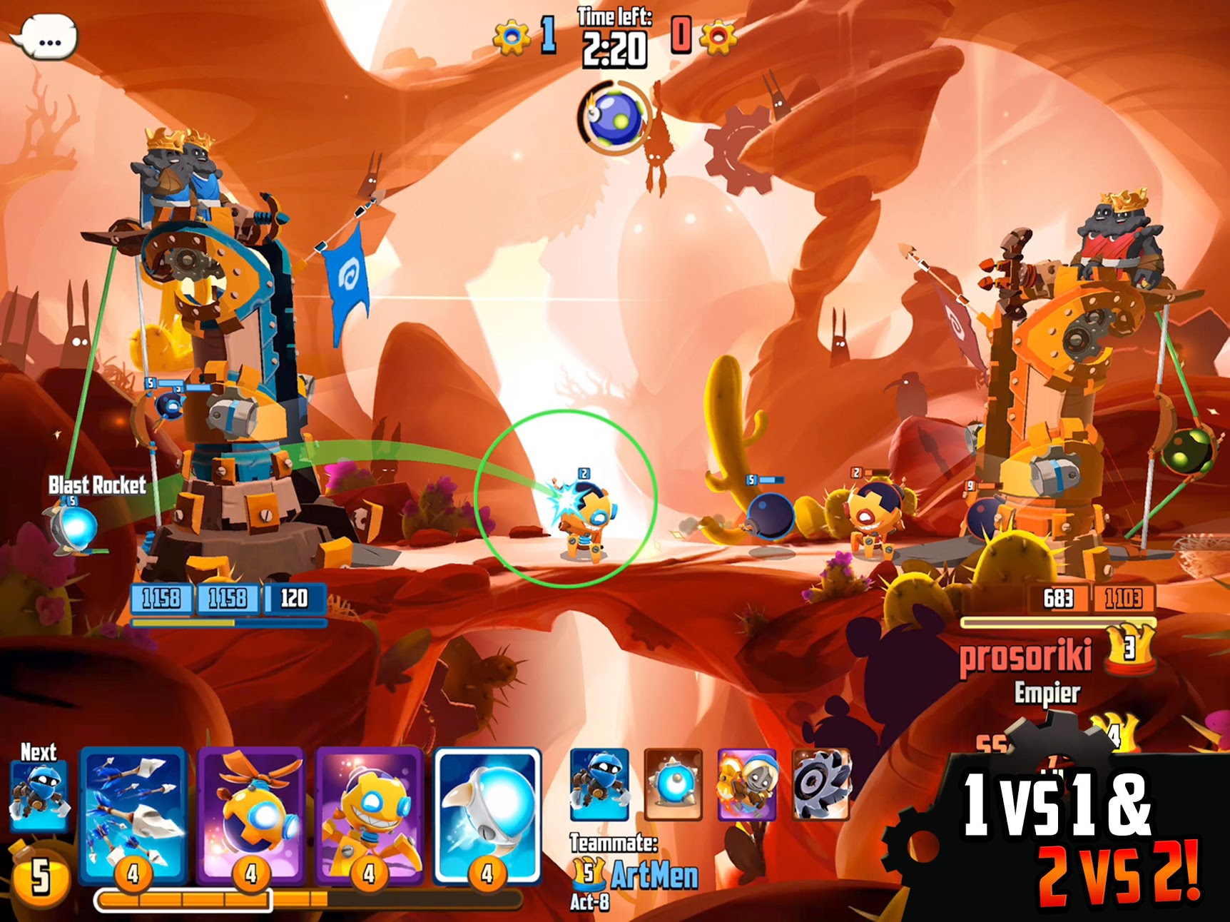 The physics-based brawler Badland Brawl sneaks out for iOS and Android