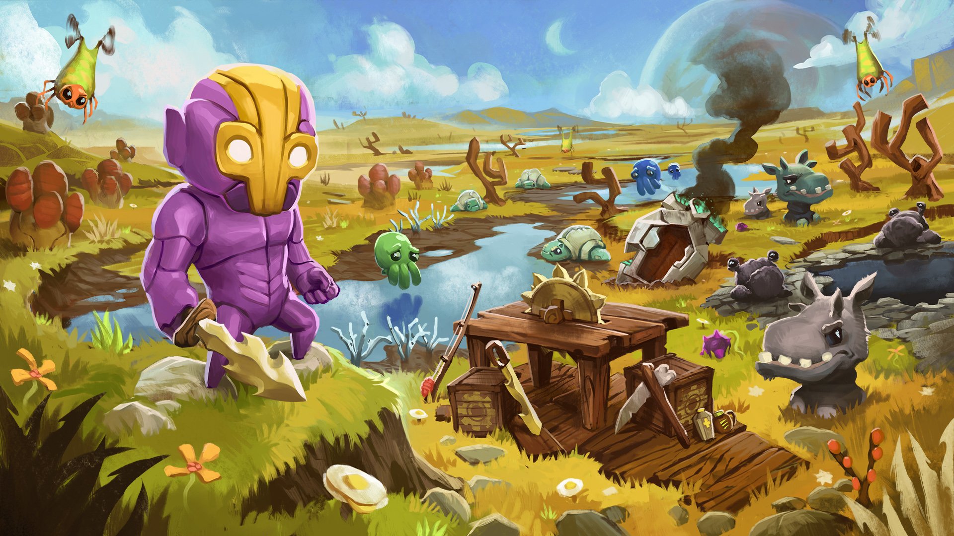 [Update] Crashlands is getting a new patch tomorrow, adds new colorblind options, enhances map and more