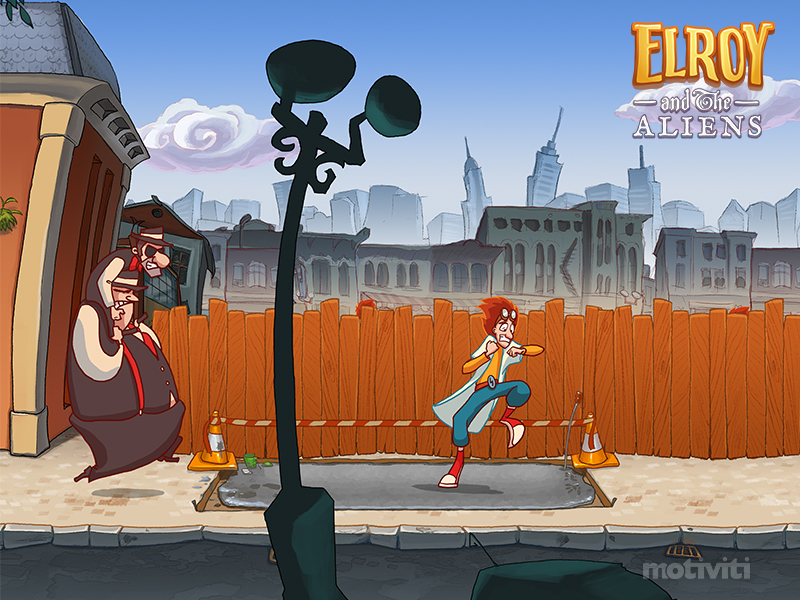 Elroy And The Aliens is an upcoming iOS adventure game full of slapstick cartoon humour