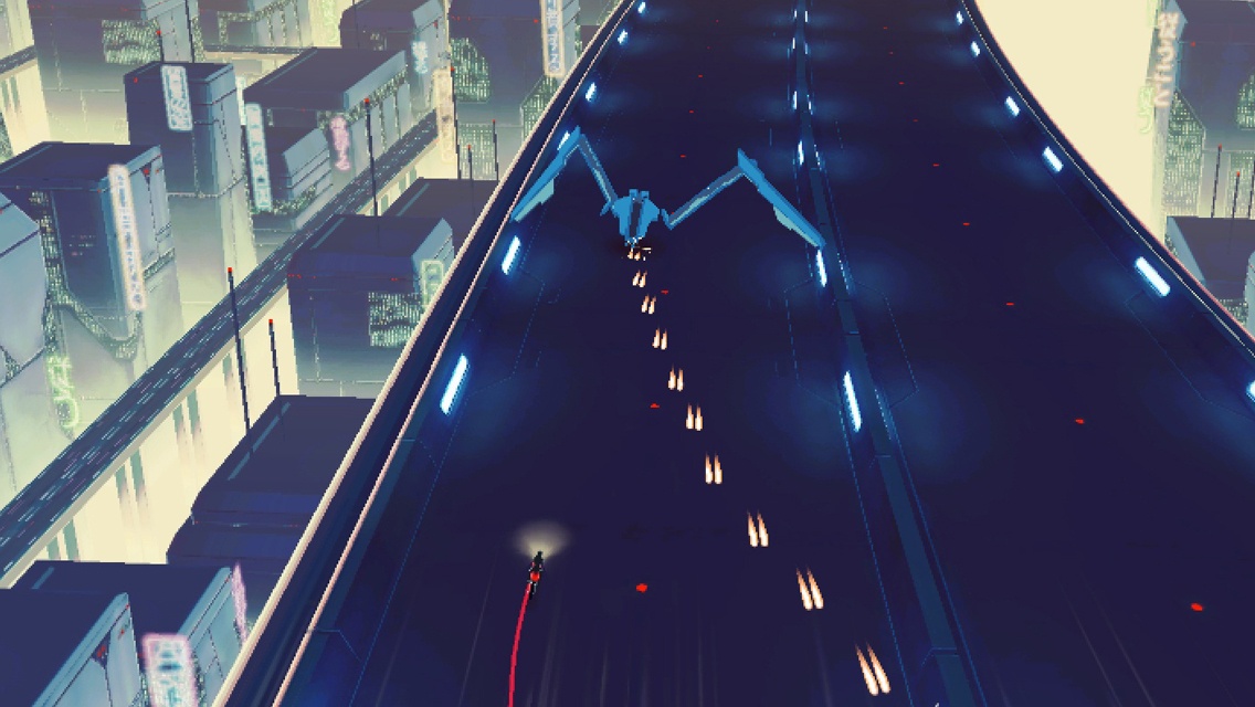 Vektor: The Courier is one long, intense cyberpunk bike chase, coming to iOS next week