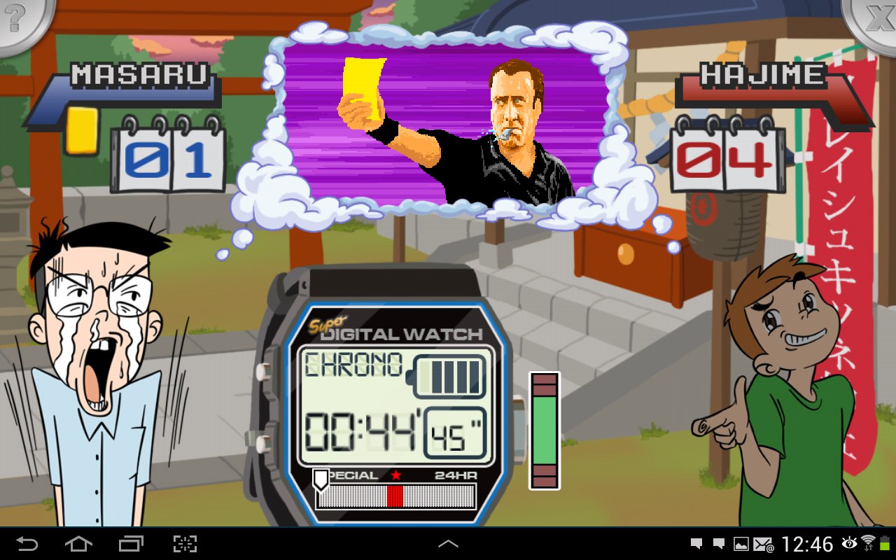 Super Digital Watch Soccer is a part-Street Fighter, part-stopwatch-tapping football game for Android