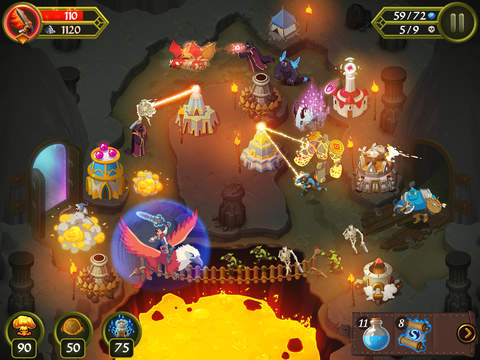 Out at midnight: RPG / tower defence hybrid Crystal Siege HD lets you ride a griffin into battle