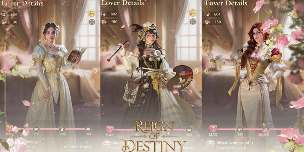 Reign of Destiny's new update lets you play as a male regent and adds new love interests