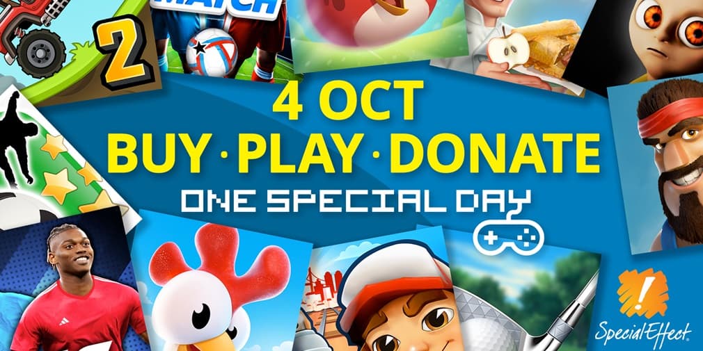 Angry Birds 2, Subway Surfers, Boom Beach and more are pitching in for Special Effects' One Special Day