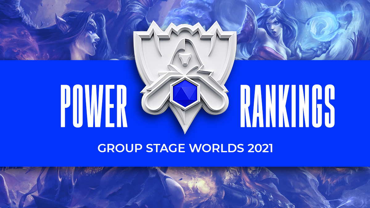 Power Rankings: Group Stage for Worlds 2021