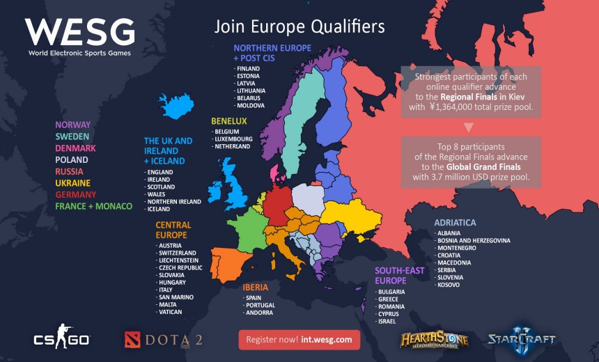 WESG invites you to join the European and CIS Qualifiers