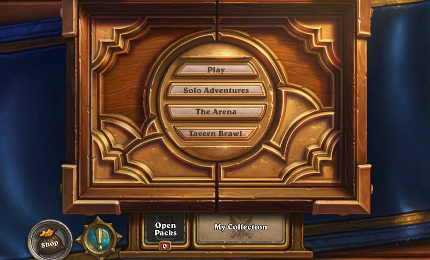New Hearthstone button revealed as "Tavern Brawl" feature