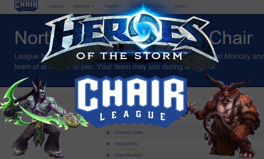 Chair League: a recreational league with over 600 users